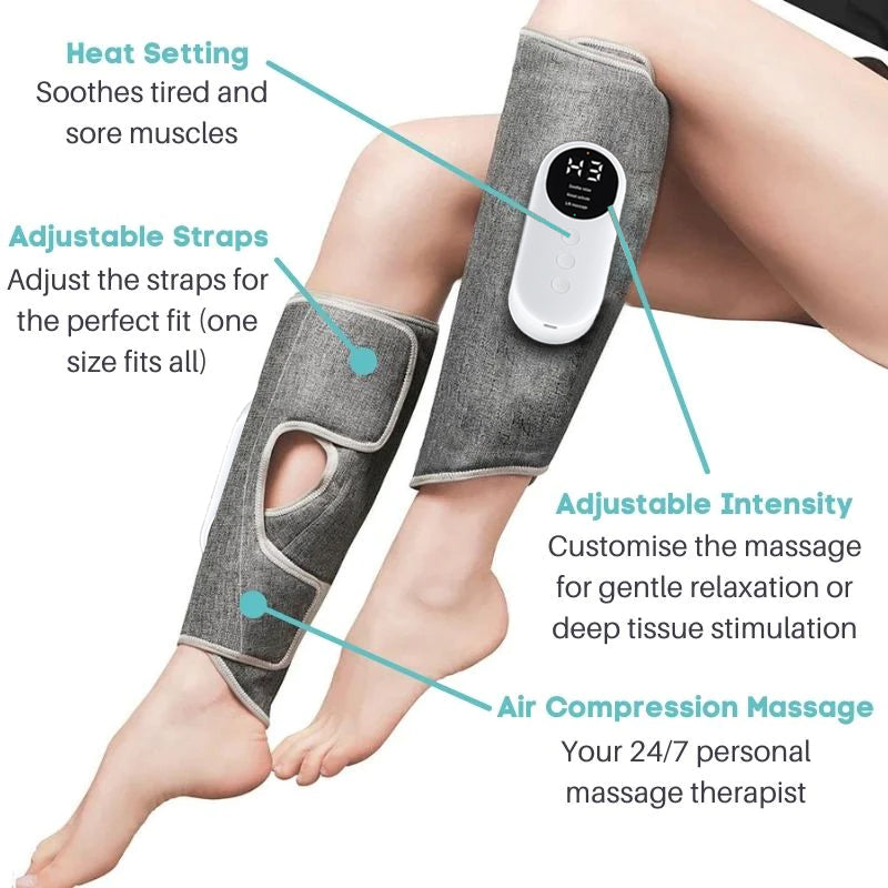 Air Pressure Heat Leg Massager